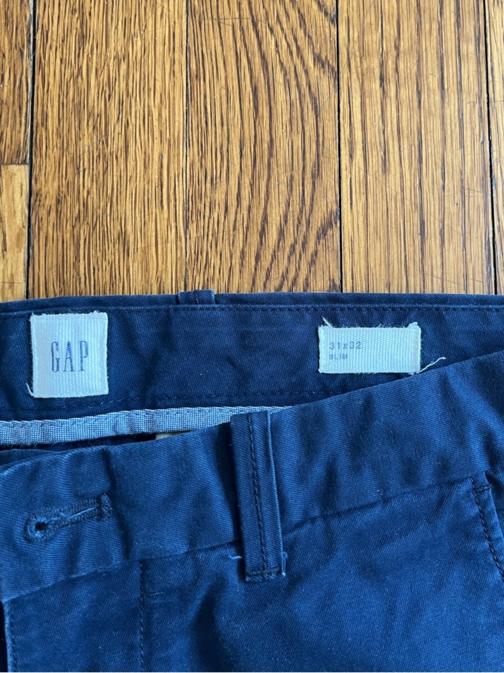 GAP Navy Straight Leg Chinos - Picture 3 of 6